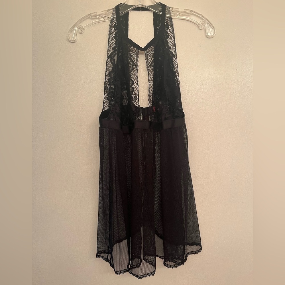 ADORE ME BABYDOLL SZ 1X BLK New with tags.